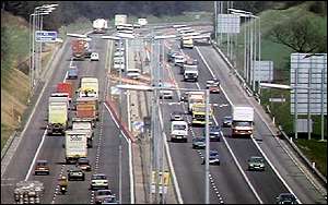 Traffic on motorway   BBC